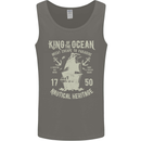 Sailing King of the Ocean Sailor Boat Mens Vest Tank Top Charcoal