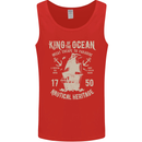 Sailing King of the Ocean Sailor Boat Mens Vest Tank Top Red