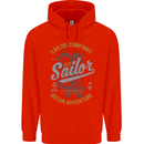 Sailor Company Sailing Boat Yacht Speedboat Mens 80% Cotton Hoodie Bright Red