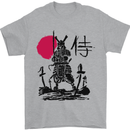Samurai Battle MMA Kenjutsu Kendo Iaido Mens T-Shirt 100% Cotton Sports Grey