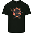 Samurai Cthulhu Kraken Kids T-Shirt Childrens Black
