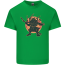 Samurai Cthulhu Kraken Kids T-Shirt Childrens Irish Green