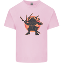 Samurai Cthulhu Kraken Kids T-Shirt Childrens Light Pink