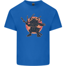 Samurai Cthulhu Kraken Kids T-Shirt Childrens Royal Blue