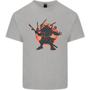 Samurai Cthulhu Kraken Kids T-Shirt Childrens Sports Grey