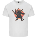 Samurai Cthulhu Kraken Kids T-Shirt Childrens White