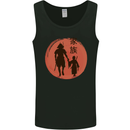 Samurai Dad Son Fathers Day MMA Martial Arts Mens Vest Tank Top Black
