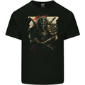Samurai Extreme Japanese Fantasy Warrior Mens Cotton T-Shirt Tee Top BLACK