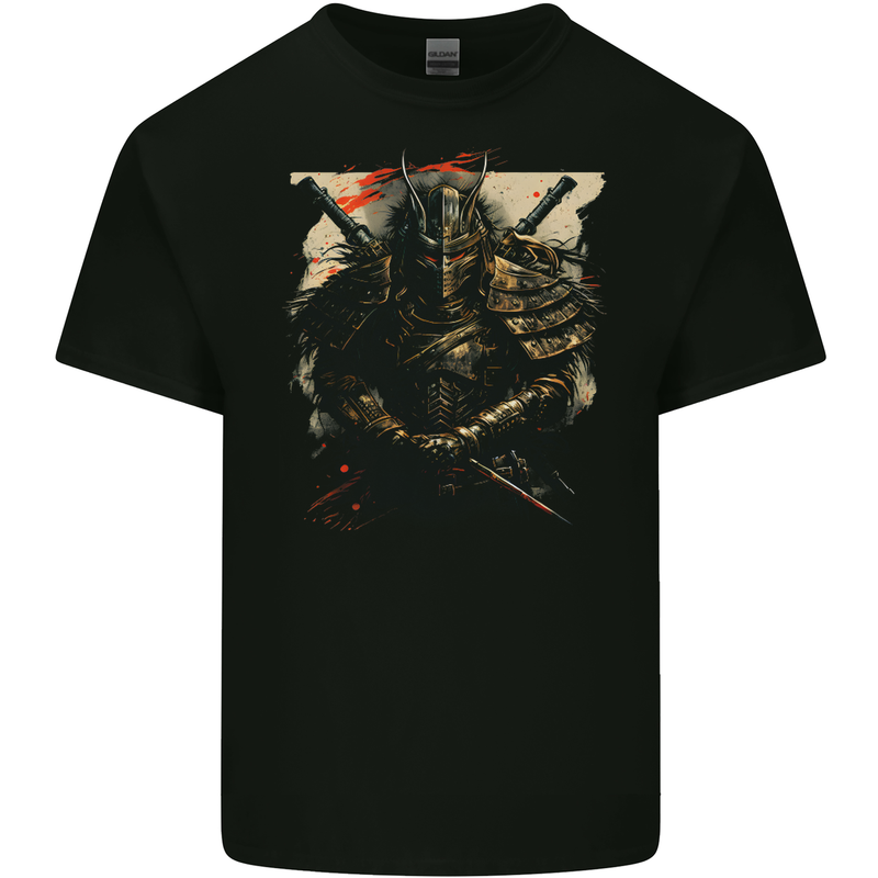 Samurai Extreme Japanese Fantasy Warrior Mens Cotton T-Shirt Tee Top BLACK