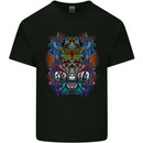 Samurai Skulls Japan Japanes MMA Mens Cotton T-Shirt Tee Top Black