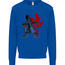 Samurai Spirit MMA Mixed Martial Arts Mens Sweatshirt Jumper Royal Blue