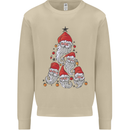 Santa Clause Christmas Tree Mens Sweatshirt Jumper Sand