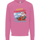 Santa Clause Fishing Funny Christmas Mens Sweatshirt Jumper Azalea