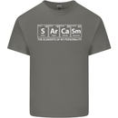 Sarcasm the Elements Personality Funny ECG Kids T-Shirt Childrens Charcoal