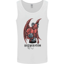 Satan's Gym Bodybuilding Training Top Mens Vest Tank Top White