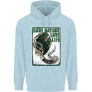 Save Nature Environment Climate Change Life Childrens Kids Hoodie Light Blue