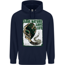 Save Nature Environment Climate Change Life Childrens Kids Hoodie Navy Blue