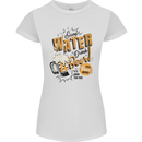 Save Water Drink Beer Funny Alcohol Womens Petite Cut T-Shirt White