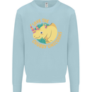 Save the Cuhbby Unicorns Funny Rhino Mens Sweatshirt Jumper Light Blue