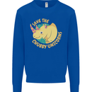 Save the Cuhbby Unicorns Funny Rhino Mens Sweatshirt Jumper Royal Blue