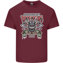 Scandinavian Viking Valhalla Odin Norse God Mens Cotton T-Shirt Tee Top Maroon