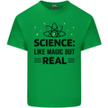 Science Like Magic But Real Funny Geek Nerd Mens Cotton T-Shirt Tee Top Irish Green