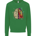Science vs Artistic Brain Art IQ Physics Mens Sweatshirt Jumper Irish Green