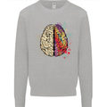 Science vs Artistic Brain Art IQ Physics Mens Sweatshirt Jumper Sports Grey