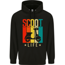Scoot Life Scooter Motorcycle Mens 80% Cotton Hoodie Black