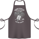Scooter Club Motorbike Motorcycle Skull Cotton Apron 100% Organic Dark Grey
