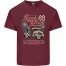 Scooter Pride 88 Motorbike Motorcycle Mens Cotton T-Shirt Tee Top Maroon