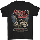 Scooter Pride 88 Motorbike Motorcycle Mens T-Shirt Cotton Gildan Black