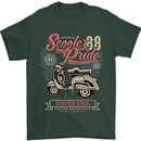 Scooter Pride 88 Motorbike Motorcycle Mens T-Shirt Cotton Gildan Forest Green