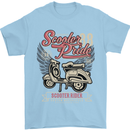 Scooter Pride 88 Motorbike Motorcycle Mens T-Shirt Cotton Gildan Light Blue