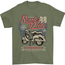 Scooter Pride 88 Motorbike Motorcycle Mens T-Shirt Cotton Gildan Military Green