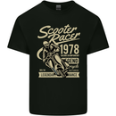 Scooter Racer Legend 1978 Motorbike Mens Cotton T-Shirt Tee Top Black