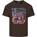 Scooter the Riders on the Storm Motorbike Mens Cotton T-Shirt Tee Top Dark Chocolate