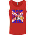 Scotland Blood Sweat & Beers Rugby Scottish Mens Vest Tank Top Red