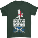 Scotland My Roots Are Scottish Mens T-Shirt Cotton Gildan Forest Green