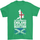 Scotland My Roots Are Scottish Mens T-Shirt Cotton Gildan Irish Green