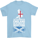 Scotland My Roots Are Scottish Mens T-Shirt Cotton Gildan Light Blue