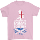 Scotland My Roots Are Scottish Mens T-Shirt Cotton Gildan Light Pink
