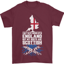 Scotland My Roots Are Scottish Mens T-Shirt Cotton Gildan Maroon
