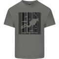 Scuba Barcode Diving Diver Dive Funny Mens Cotton T-Shirt Tee Top Charcoal