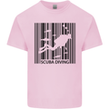 Scuba Barcode Diving Diver Dive Funny Mens Cotton T-Shirt Tee Top Light Pink