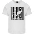 Scuba Barcode Diving Diver Dive Funny Mens Cotton T-Shirt Tee Top White