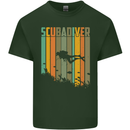 Scuba Diver Diving Dive Mens Cotton T-Shirt Tee Top Forest Green