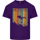 Scuba Diver Diving Dive Mens Cotton T-Shirt Tee Top Purple
