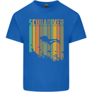 Scuba Diver Diving Dive Mens Cotton T-Shirt Tee Top Royal Blue