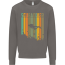 Scuba Diver Diving Dive Mens Sweatshirt Jumper Charcoal
